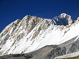 27 Shishapangma Southwest Face And Pungpa Ri Late Afternoon From Shishapangma Southwest Advanced Base Camp Shishapangma (8012m) Southwest Face stretches to Pungpa Ri (7445m) late afternoon from Shishapangma Southwest Advanced Base Camp (5276m).
